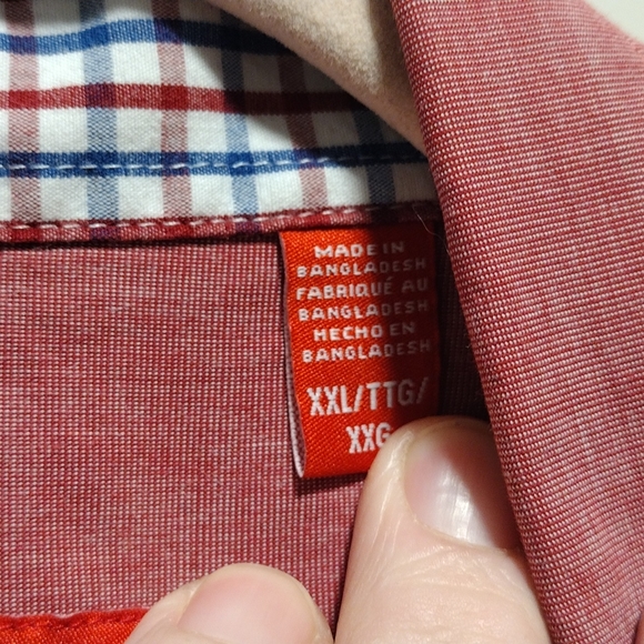 Xxl Izod Long sleeve button down shirt red - Picture 3 of 9